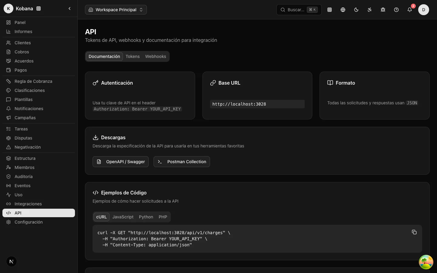 Claves de API