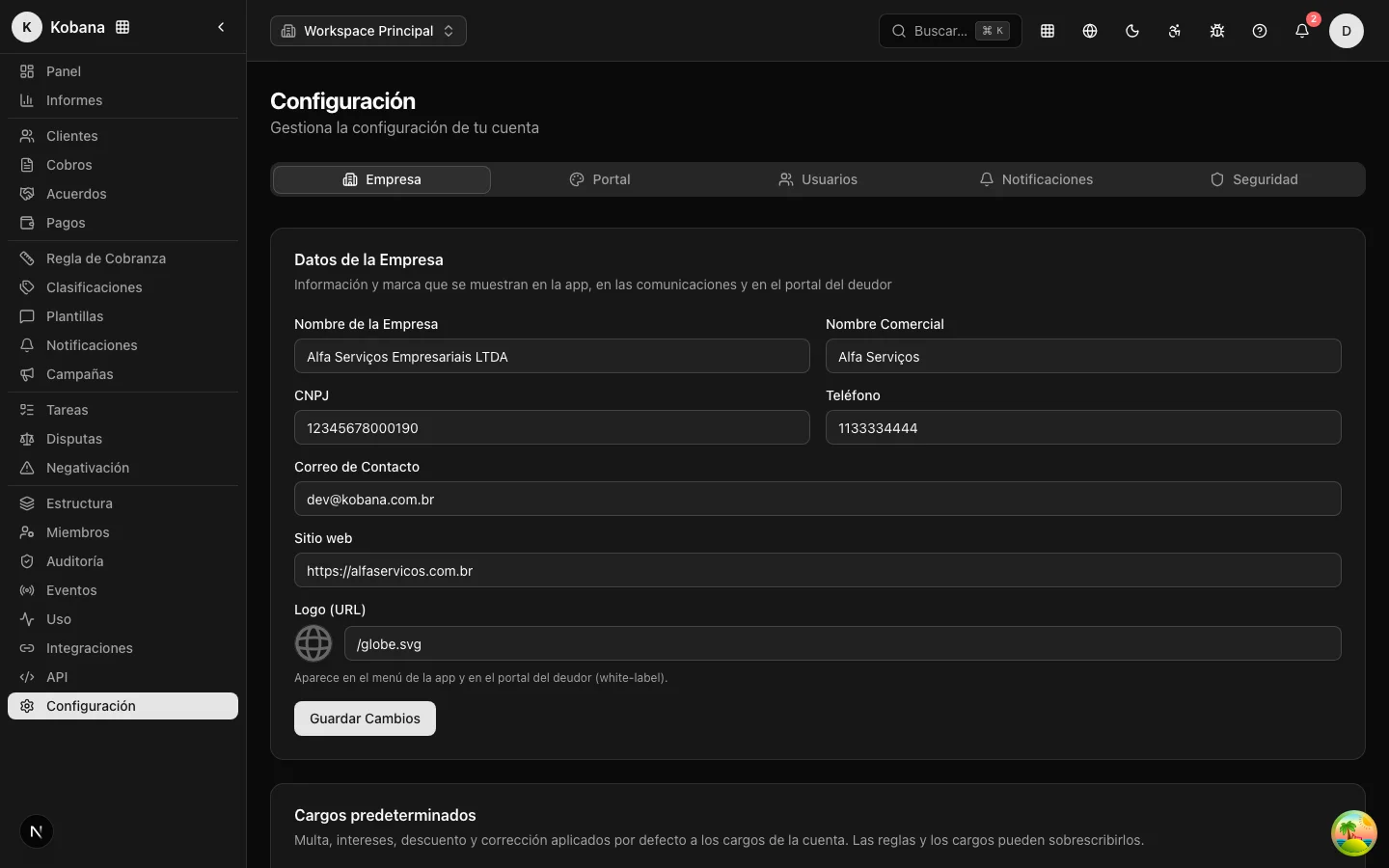 Configuración